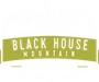 Black House Mountain logo with white text on a green and white background