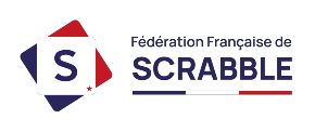 Logo van de Fédération Française de Scrabble. Het logo bestaat uit een gestileerde 