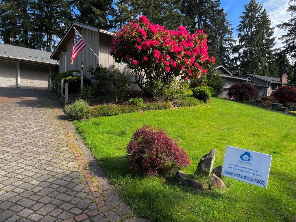Exterior of Elderly Wellness Adult Family Home in Bellevue WA