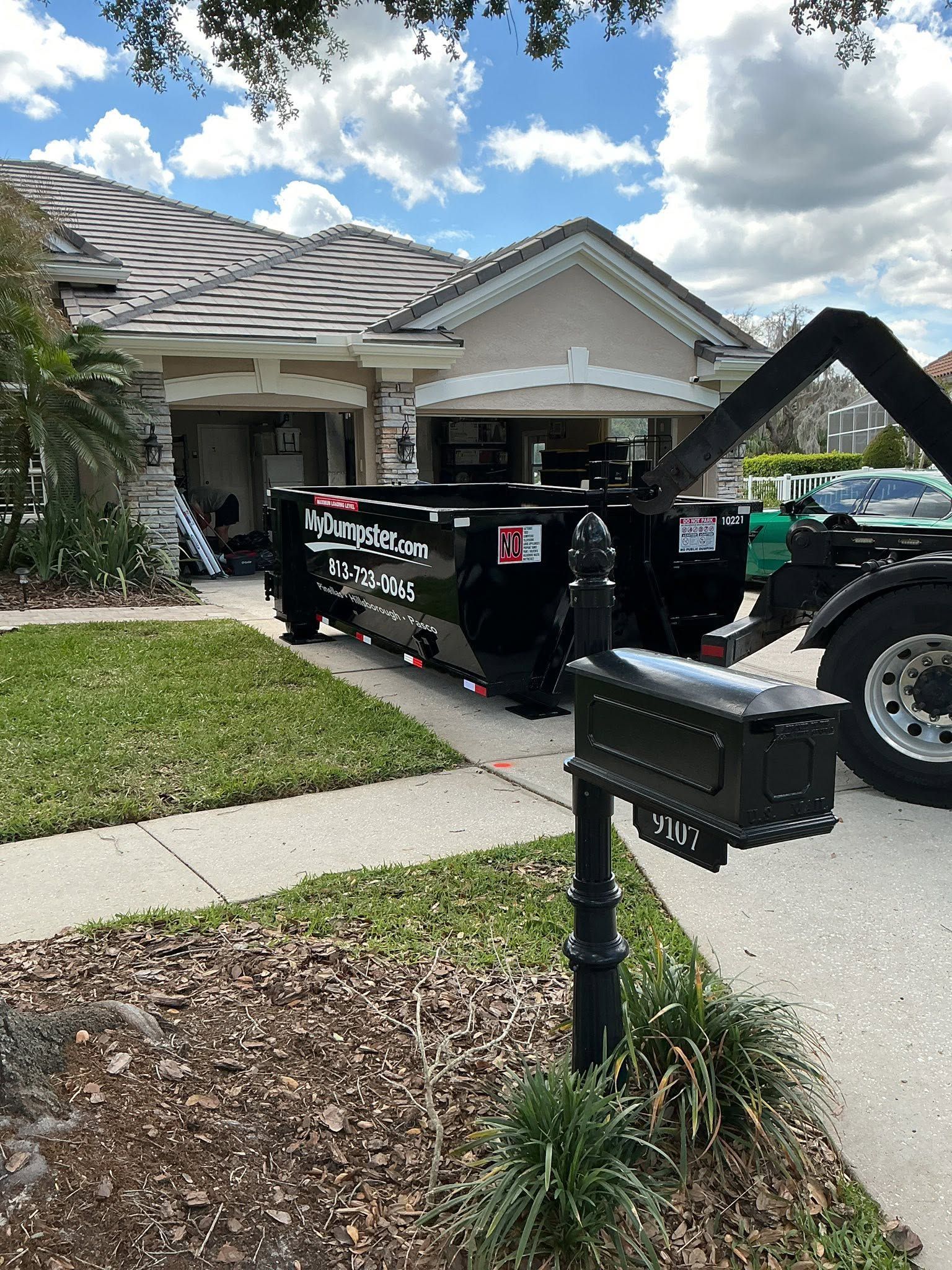 Dumpster rental in Pinellas County for a home cleanout