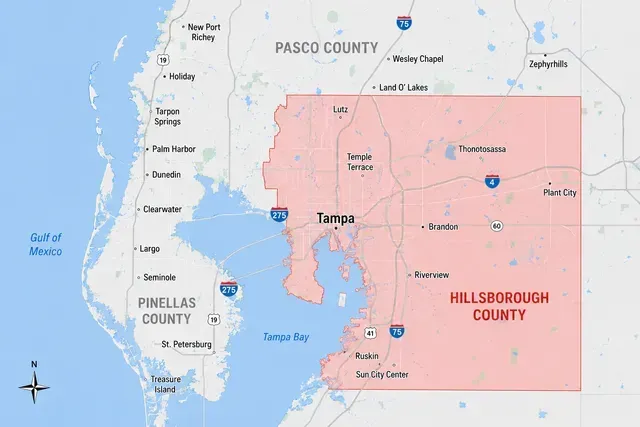 Hillsborough County Dumpster Rental Services Area