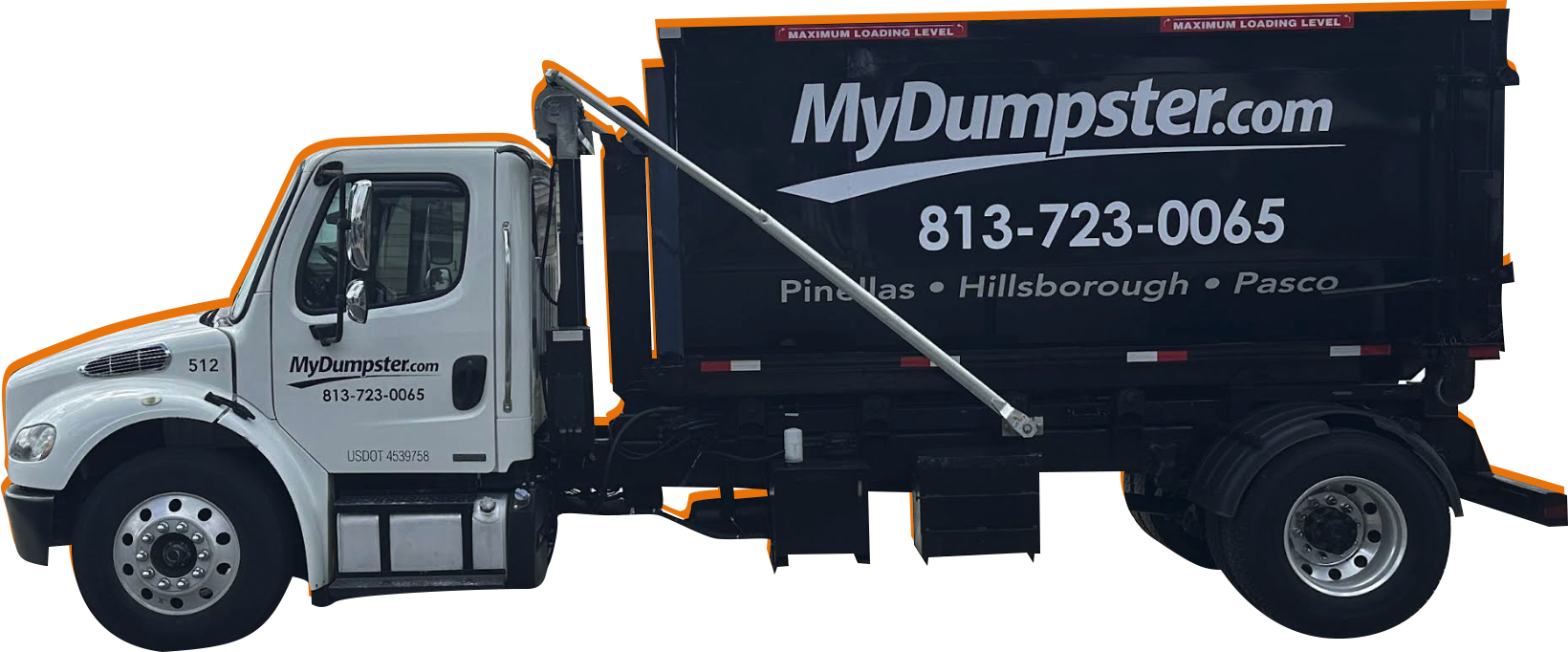 MyDumpster Dumpster Truck