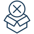 Box and Cross Icon