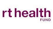 CBHS logo The rt health fund logo is purple and white on a white background.