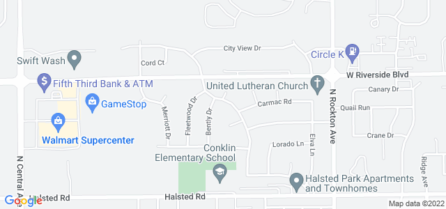 Map of business location