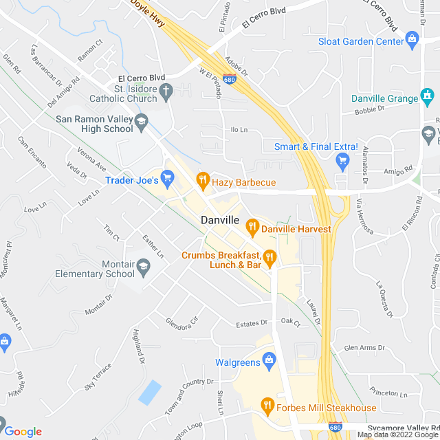 Map of business location