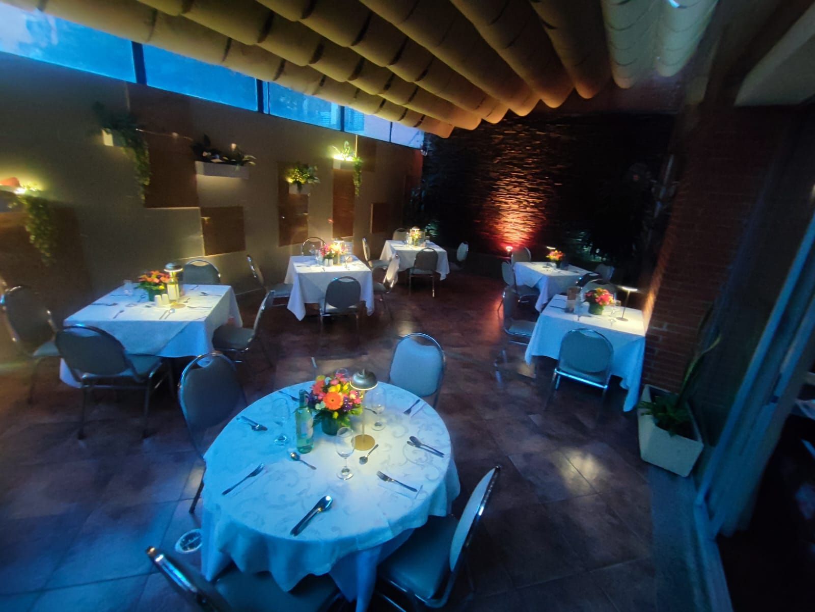 foto de la terraza del restaurante , espacio para eventos 