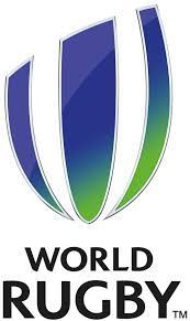 The World Rugby logo consisting of three blue-to-green abstract vertical shapes above the words "WORLD RUGBY".