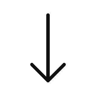 Black downward arrow icon