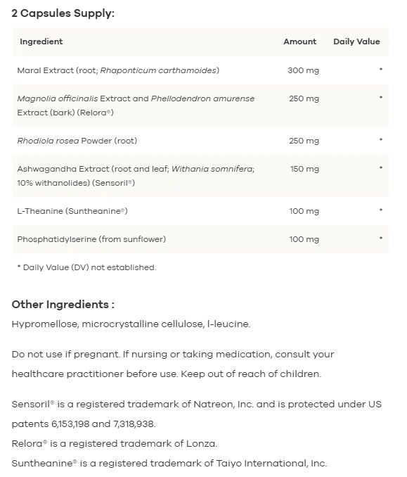 RAW Cortisol Support