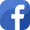 Blue Facebook logo with white lowercase “f”