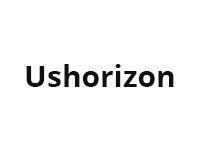 Black text reading “Ushorizon” on a white background