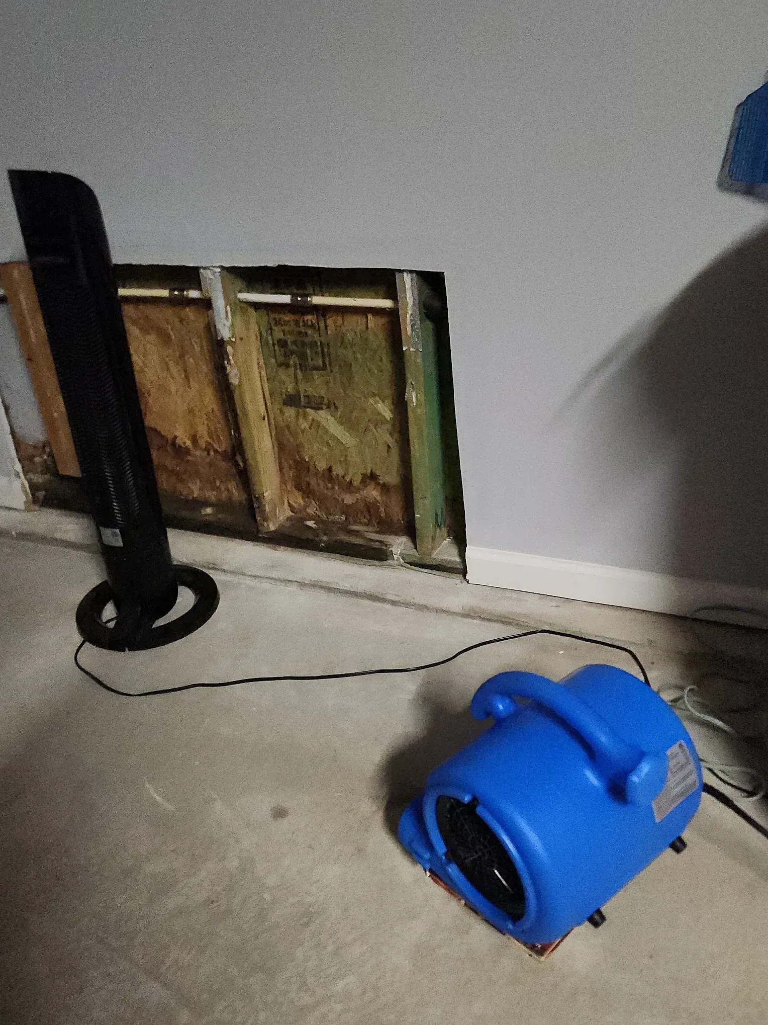 Buford GA home plumbing repair with water leak repair and dehumidifier and air purifier