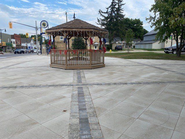 Gazebo structure in the centre of Clifford Rotary Celebration Square