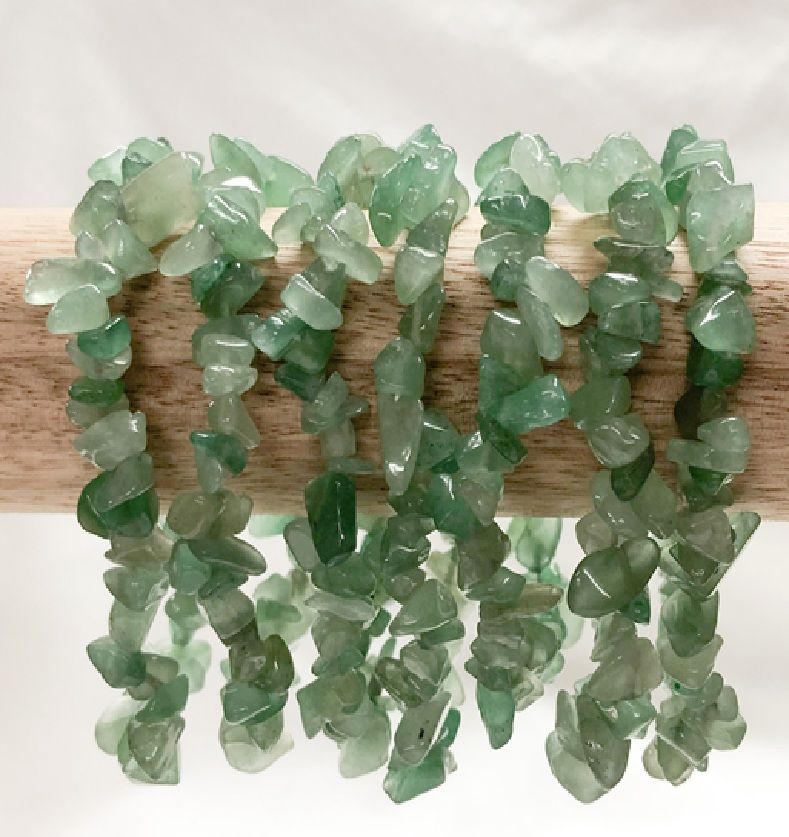 Green Aventurine Chip Bracelet