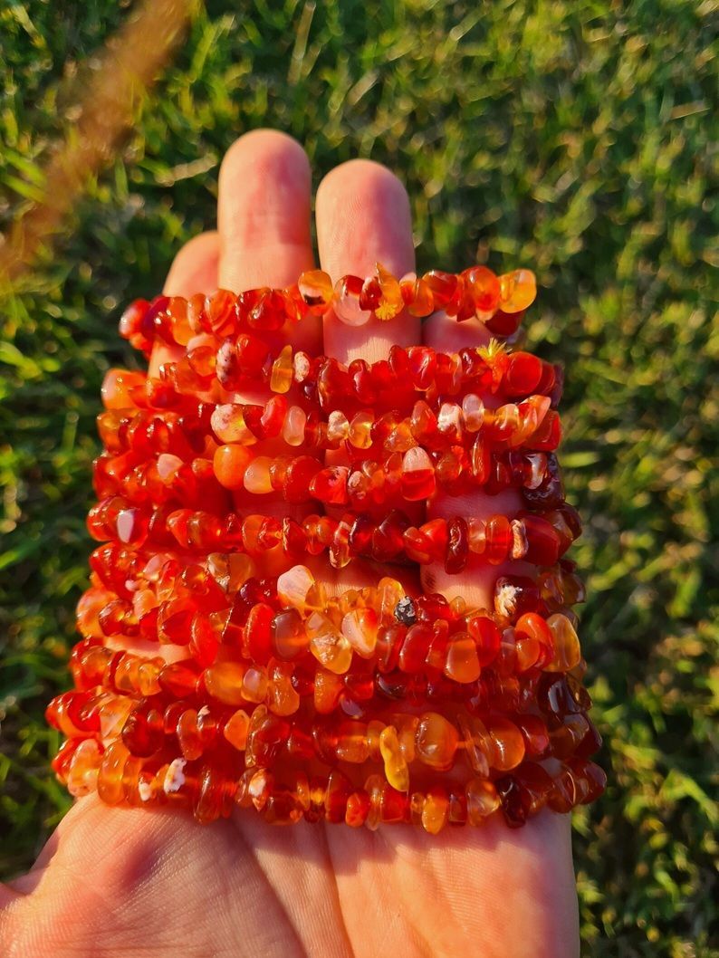 Carnelian Chip Bracelet