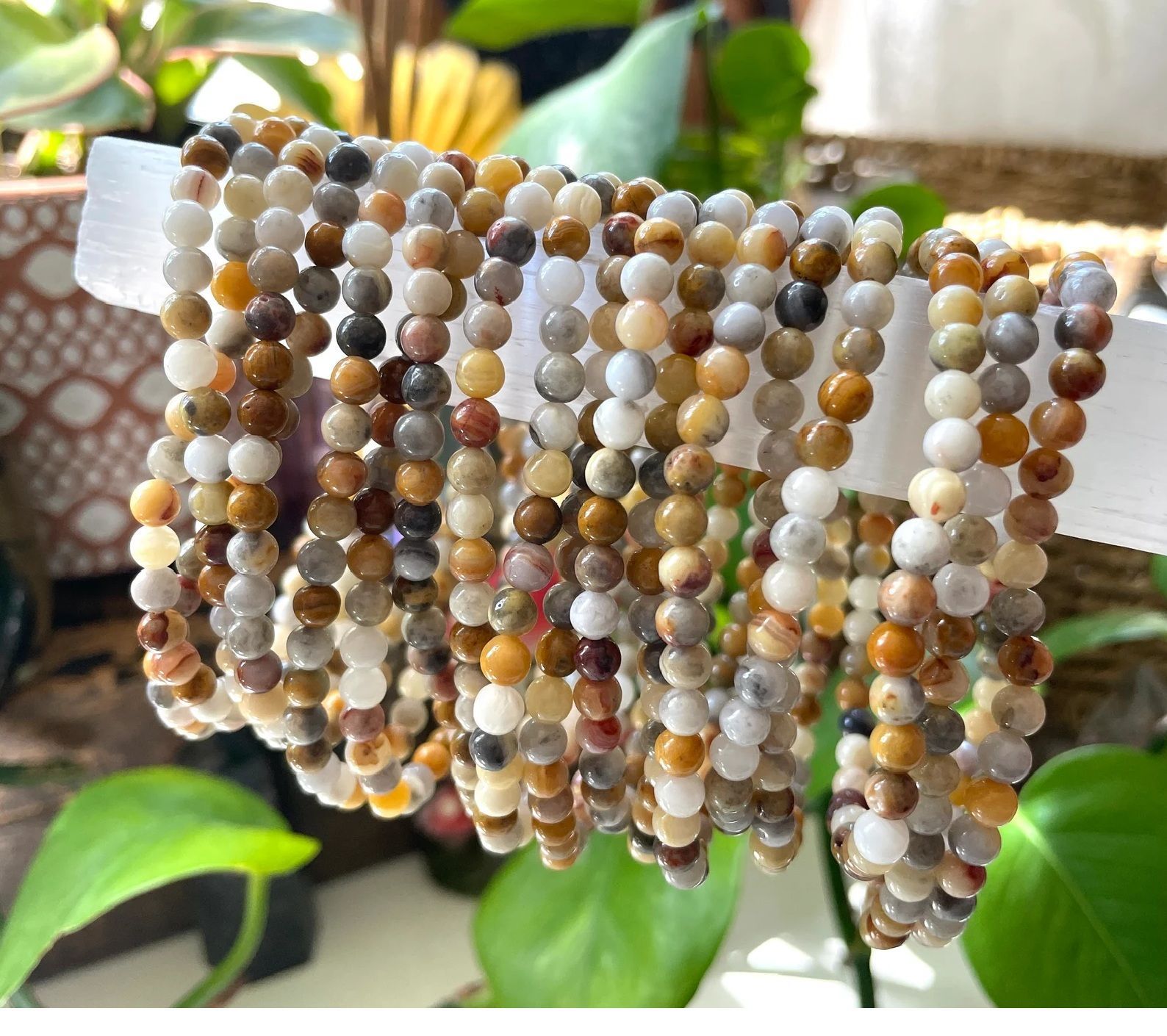 Crazy Lace Agate Bracelet