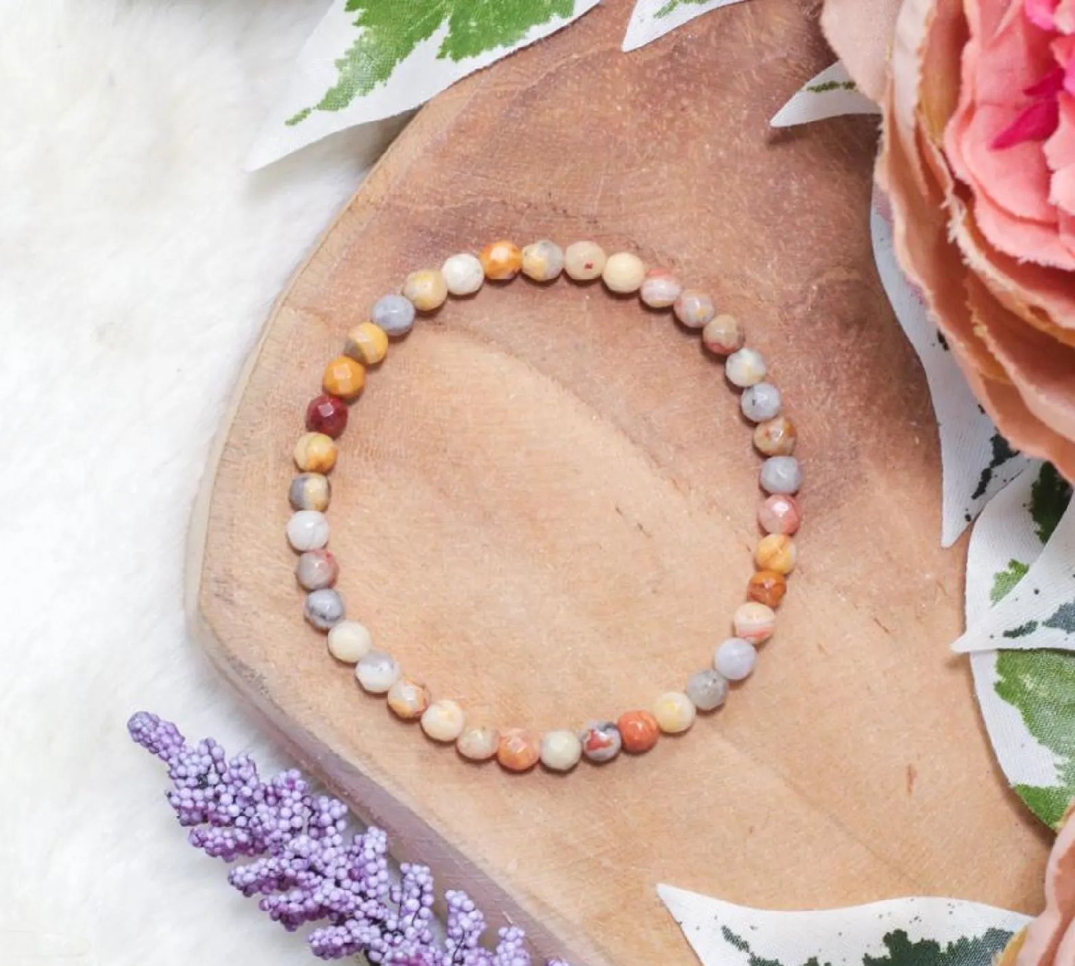 Crazy Lace Agate Bracelet