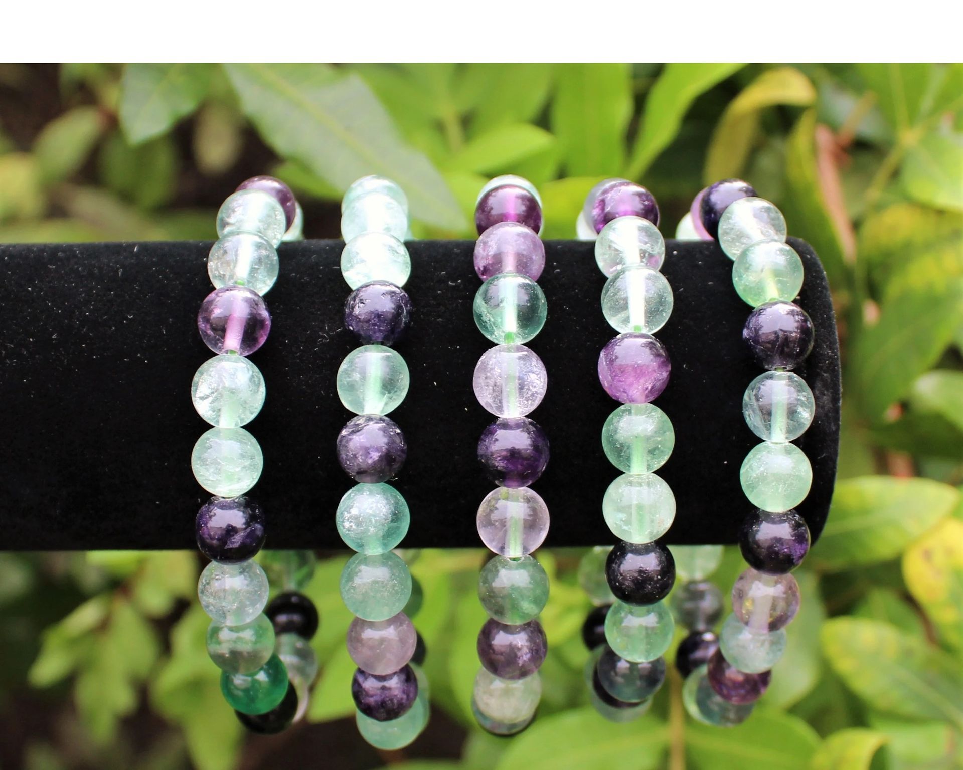 Watermelon Fluorite Bracelet