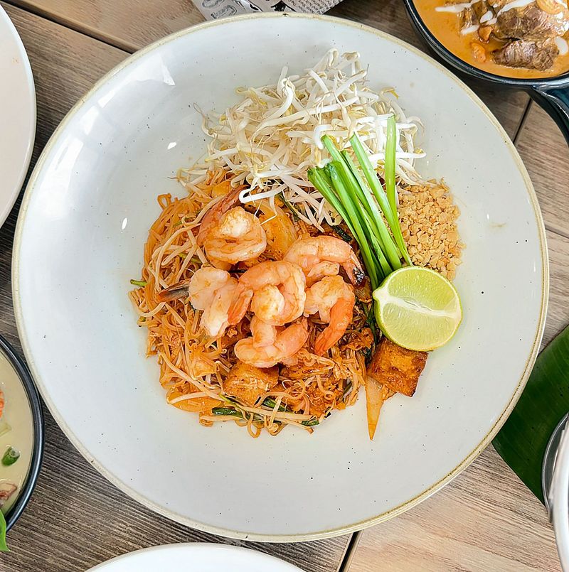 Prawn Pad Thai at 21 Thai Restaurant Rozelle/Balmain