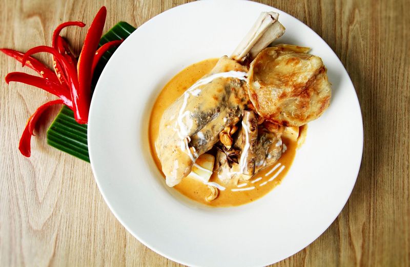 Lamb shank massaman curry
