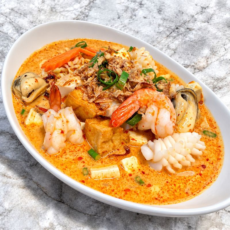 Seafood laksa at 21 Thai Restaurant Rozelle/Balmain