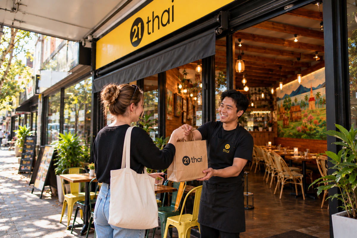 Thai takeaway from 21 Thai Restaurant Rozelle/Balmain