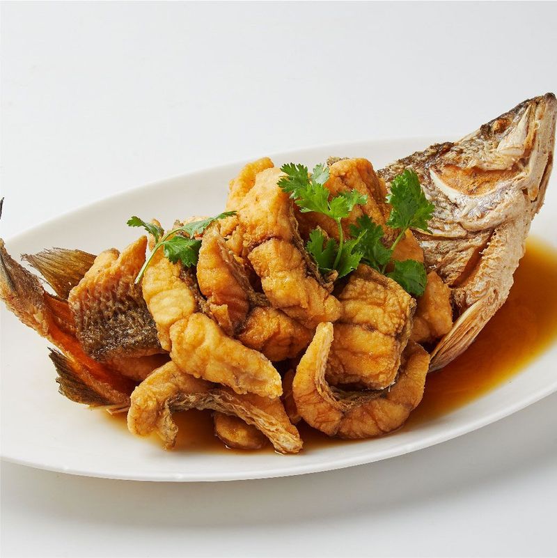 Whole barramundi