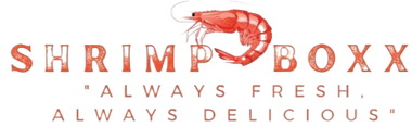 The shrimp boxx logo is always fresh , always delicious.