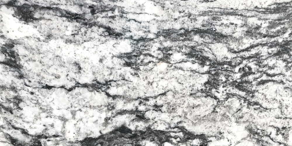 A close up of a black and white marble texture.