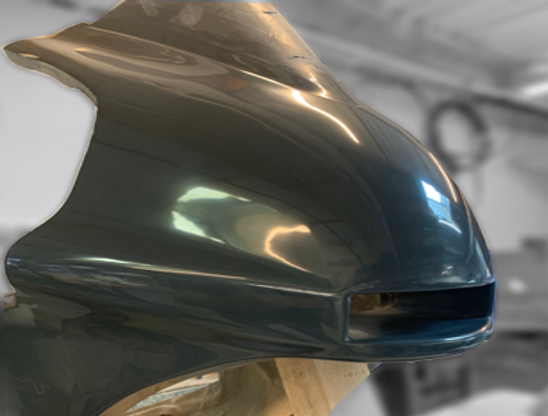 Motorcycle Fairing Painted and Polished