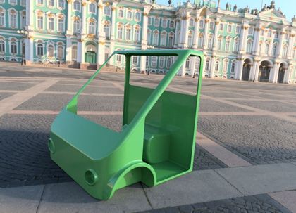 Last mile delivery vehicle cab GRP fibreglass concept design by Henleycraft Ltd Portsmouth