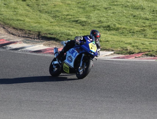 Out on the track Suzuki