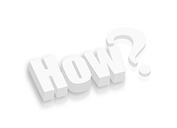 The word how is written in white letters on a white background in Columbus
