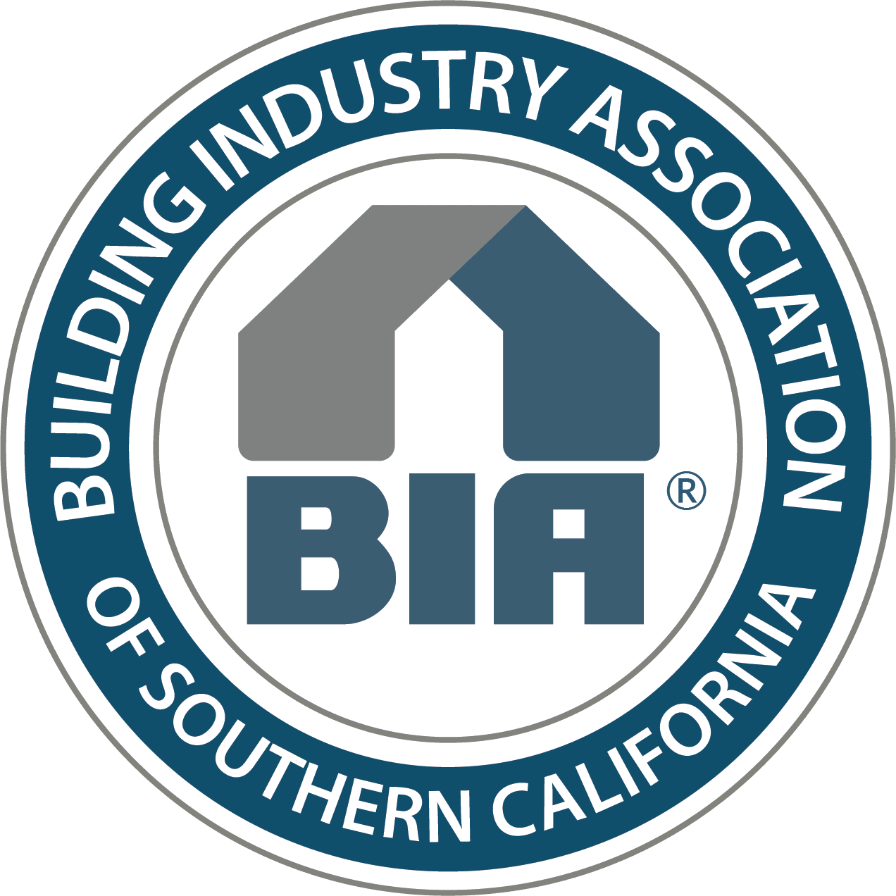 The logo of the Building Industry Association of Southern California featuring a house icon over the text