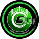 The logo for Elite Fence is a green circle with a castle in the middle in Columbus