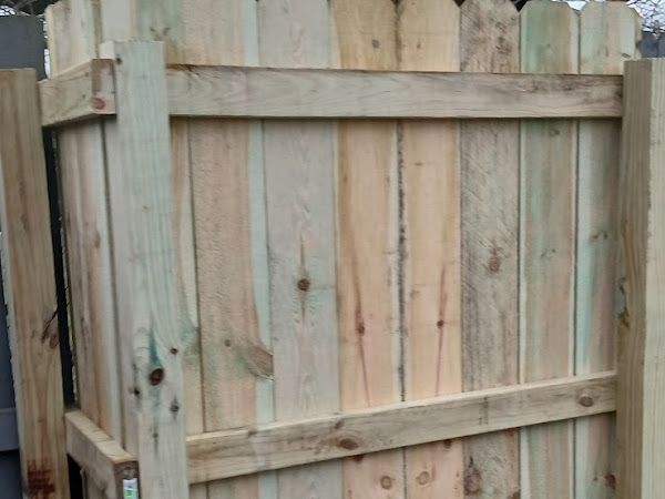 wooden privacy fence 