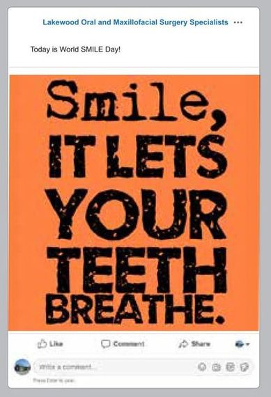 Dentist post  smile it lets your teeth breathe  HJ Design