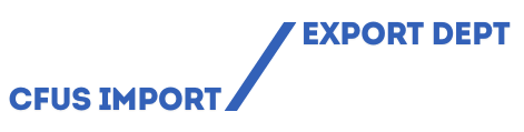 The logo for import export business