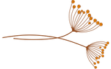 Um desenho de uma flor com muitas flores nela