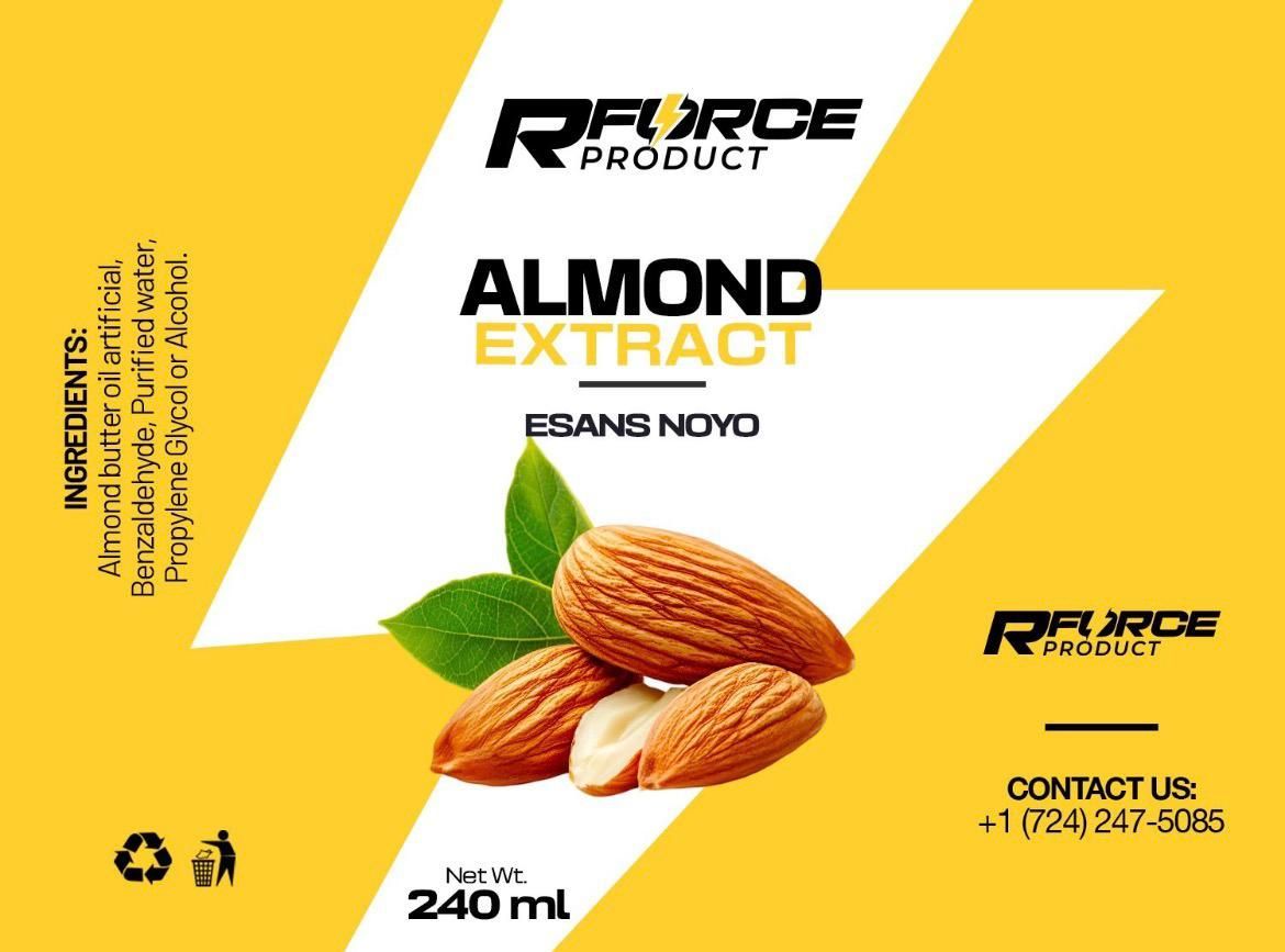 RForce Almond Extract – 240 ml (Esans Noyo)