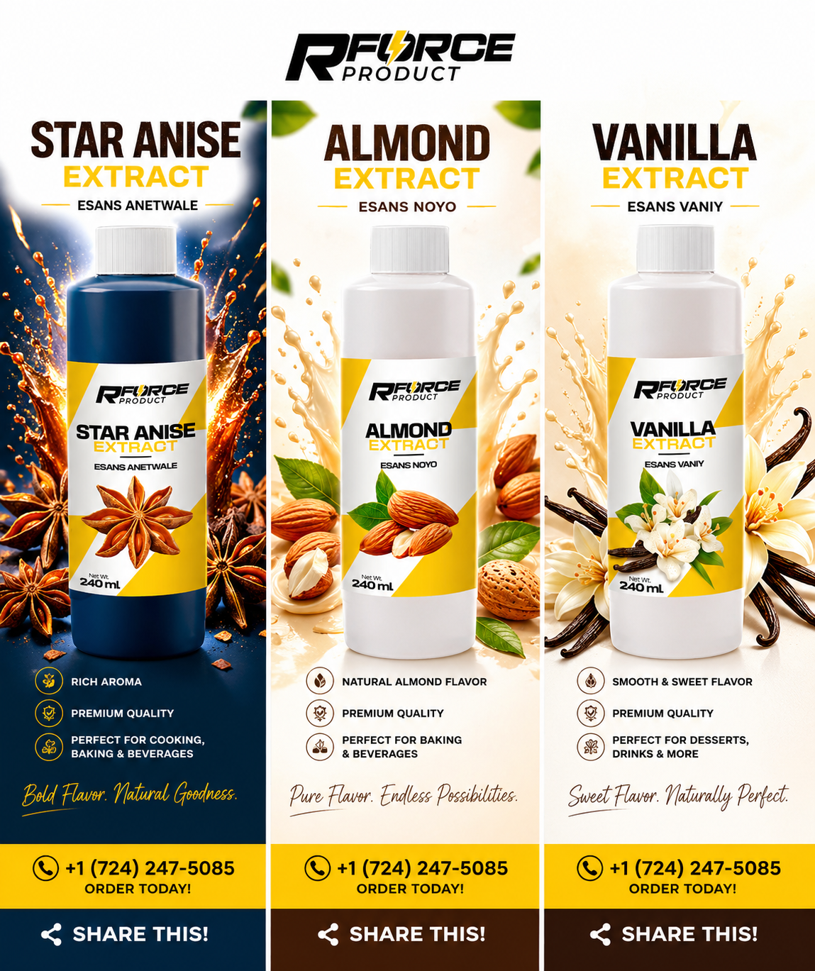 RForce Star Anise Extract – 240 ml (Esans Anetwale)