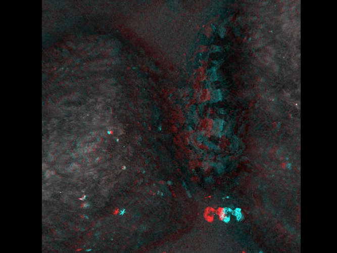 It looks like a 3d image of a rock.