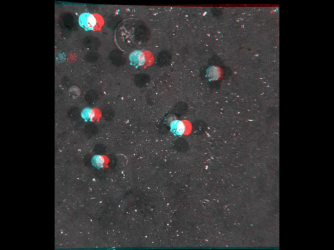 A 3d image of a group of people walking on a street.