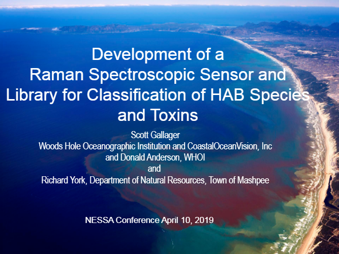 Development of a raman spectroscopic sensor and library for classification of hab species and toxins