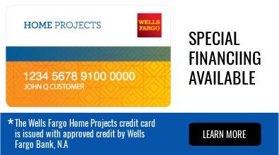Wells Fargo Home Projects credit card with special financing offer.