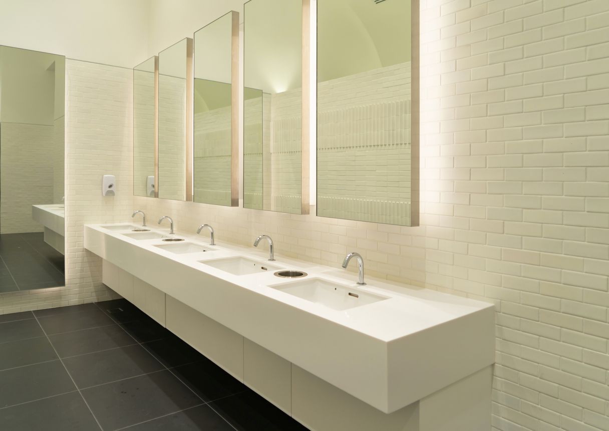 commercial plumbing building bathroom