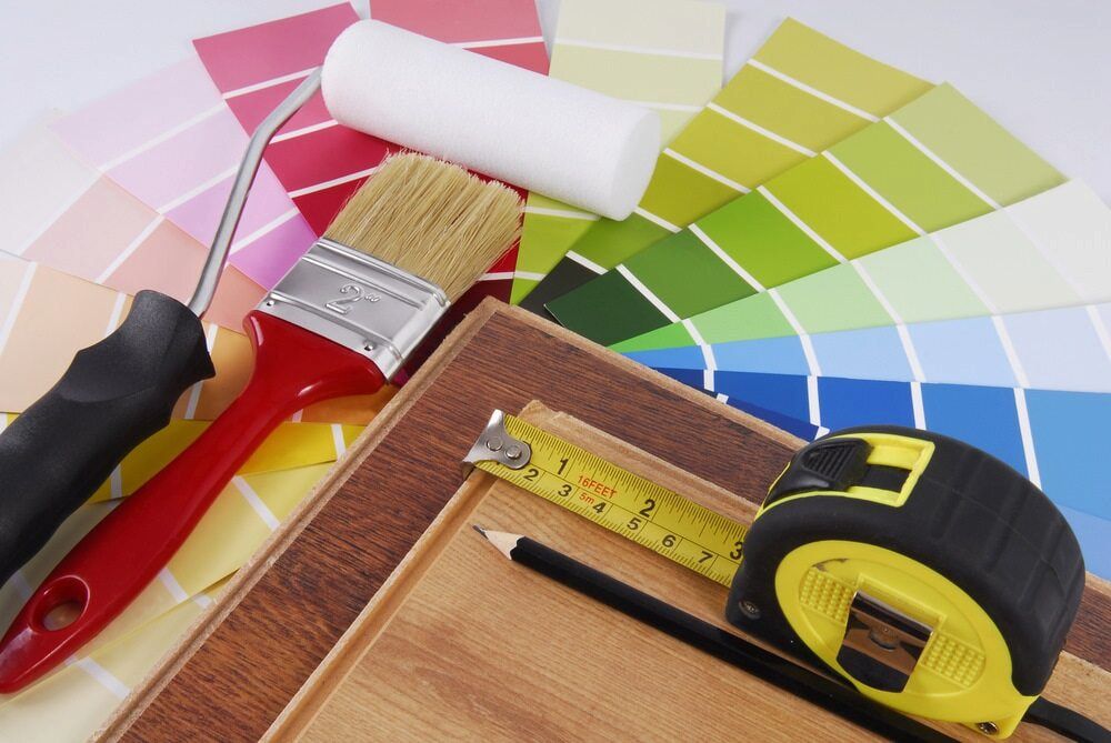 Paint Samples, Tools, and Wood Flooring, for Home Renovation — KNG Roofing And Construction in Darwin, NT