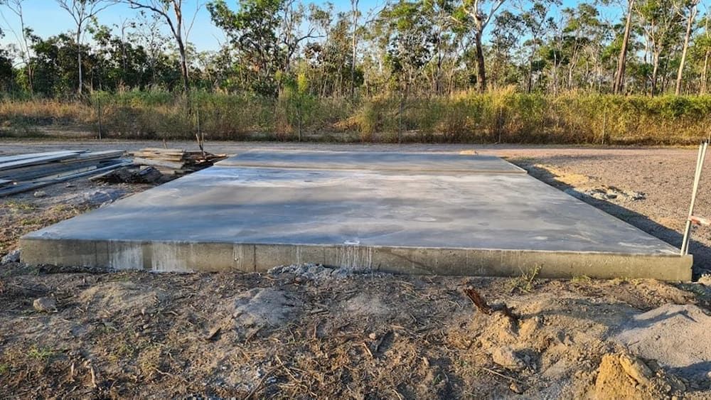 Concrete Slab Foundation in an Outdoor Setting — KNG Roofing And Construction in Darwin, NT