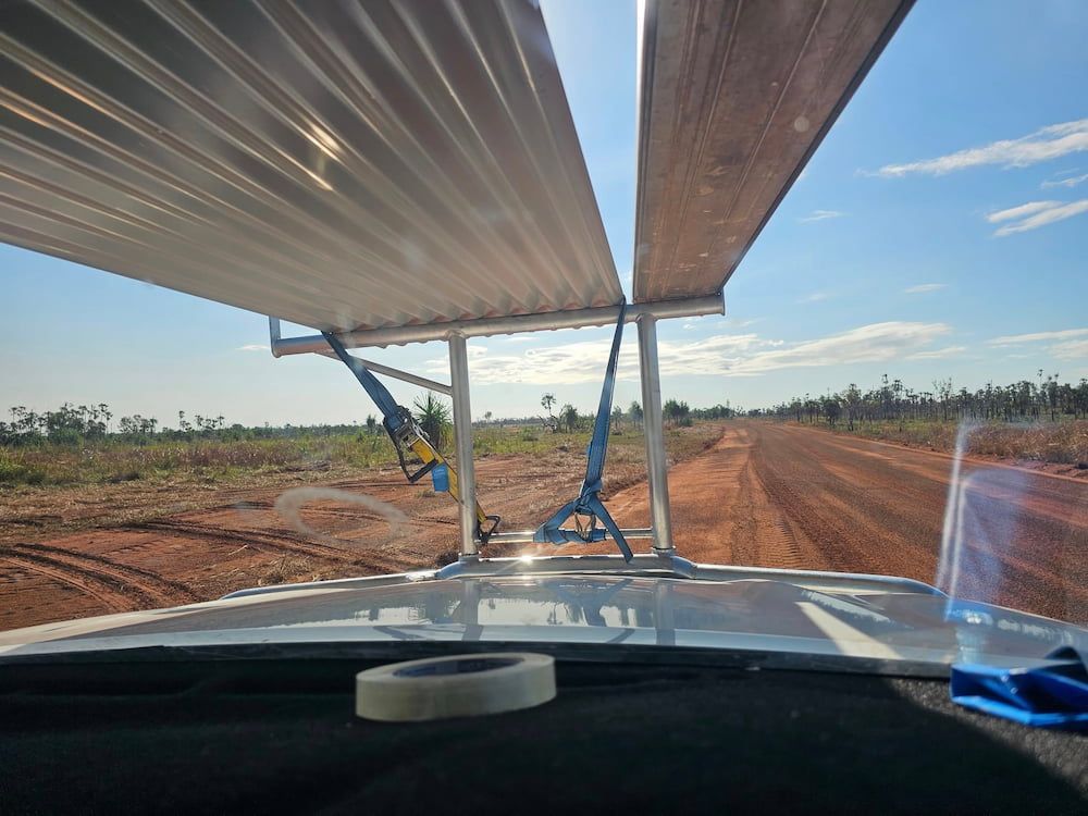 View From Inside a Car, Carrying Long — KNG Roofing And Construction in Katherine, NT